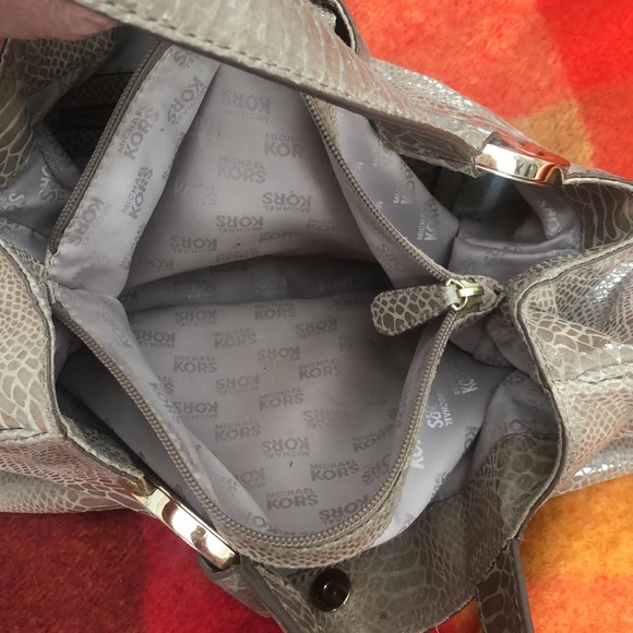 Michael Kors Snakeskin Handbag - Picture 5 of 9